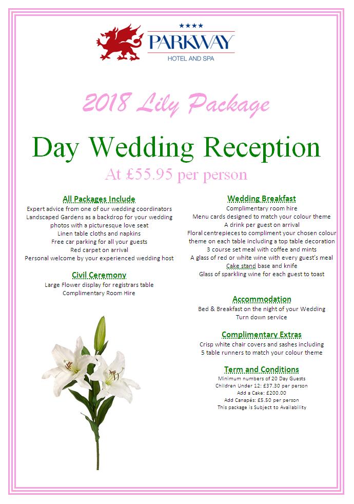 Lily Jasmine Packages Whether You Are Looking For An Intimate Day Only Reception Or The Full Works Ceremony Wedding Breakfast Evening Party We Can Help Plan Of